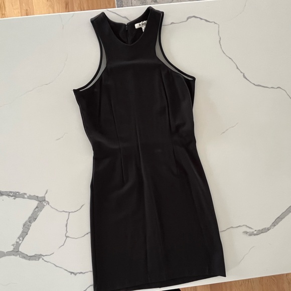 BB DAKOTA - Black Bodycon Sheath Dress with Sheer Mesh Panels - Size Small - New - Picture 15 of 16